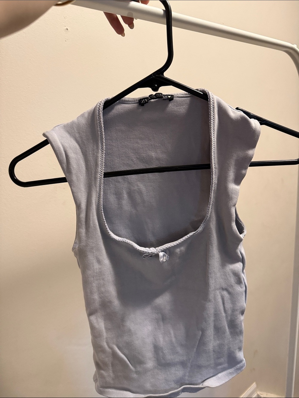 ZARA Light Lavender Scoop Neck Tank Top -